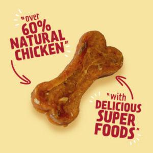 Good Boy Super Licious Chicken With Apple and Cranberry Bones Dog Treats 100g