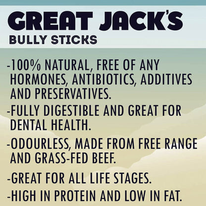 Great Jack’s Ordour-Free Bully Sticks (6 pcs)