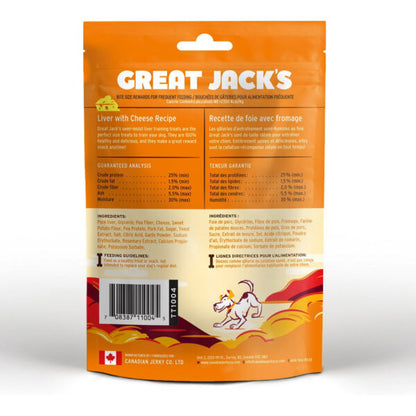 Great Jack’s Liver with Cheese Recipe Grain Free Dog Treats 7oz  (198g)