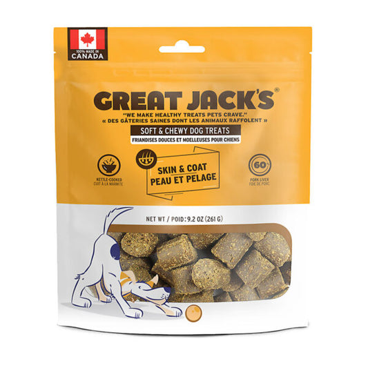 Great Jack’s Skin & Coat Grain Free Dog Treats 9.2oz (261g)