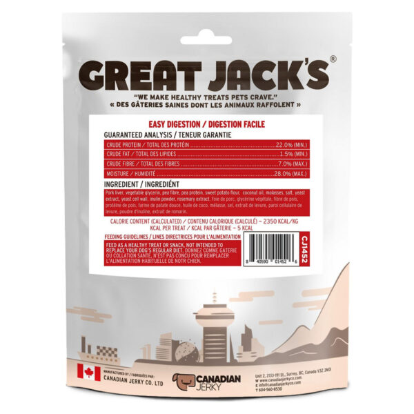 Great Jack’s Easy Digestion Grain Free Dog Treats 9.2oz (261g)