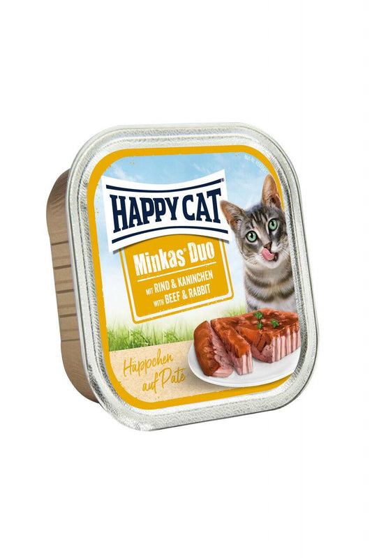 Happy Cat Minkas Duo Beef & Rabbit, 100g