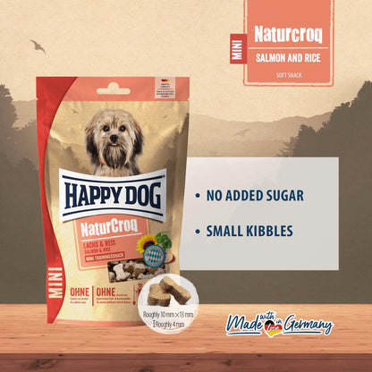 Happy Dog NaturCroq Mini Salmon & Rice Training Snack