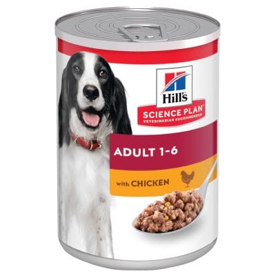 Hill's Science Plan Adult 1-6 Dog Wet Food, 370g tin