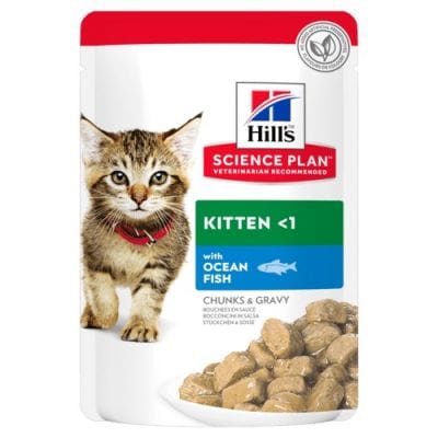 Hill's Science Plan Kitten Pouches Fish Selection Pouches, 85gx12