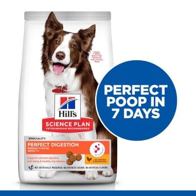 Hill’s Science Plan Perfect Digestion, Medium, Adult 1+ Dry Food with Chicken and Brown Rice