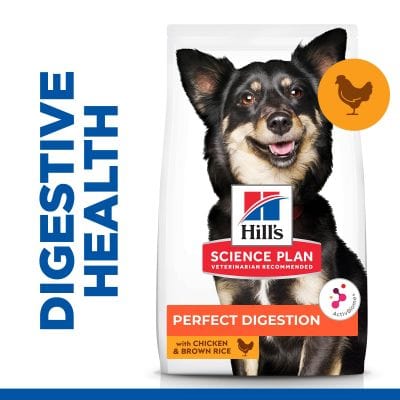 Hill’s Science Plan Perfect Digestion, Small & Mini, Adult 1+ Dry Food with Chicken & Brown Rice