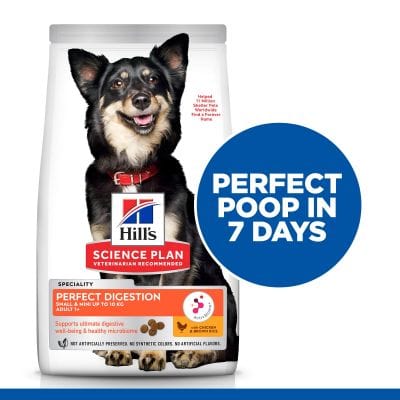 Hill’s Science Plan Perfect Digestion, Small & Mini, Adult 1+ Dry Food with Chicken & Brown Rice