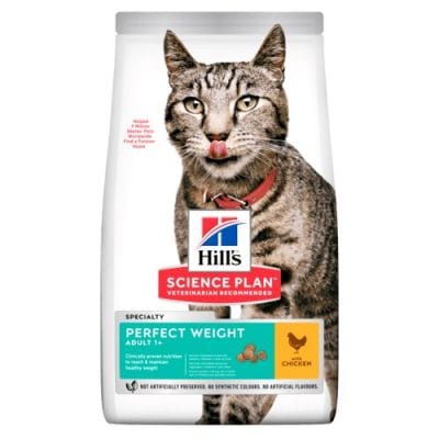Hill's Science Plan Perfect Weight, Adult 1+, Dry Cat Food with Chicken