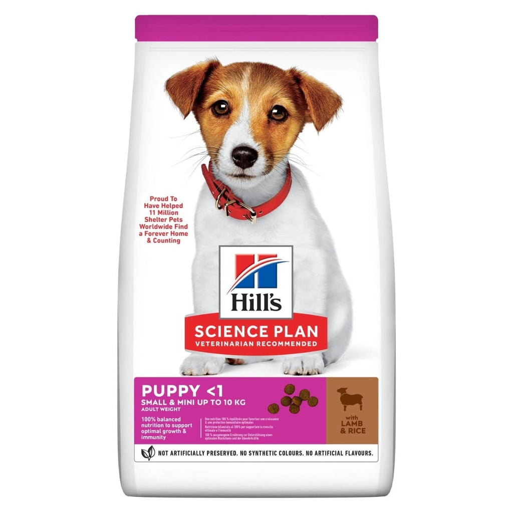 Hill's Science Plan Puppy <1, Small & Mini, Dry Food with Lamb & Rice