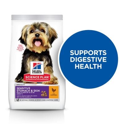 Hill's Science Plan Sensitive Stomach & Skin, Small & Mini, Adult +1 Dry Food with Chicken