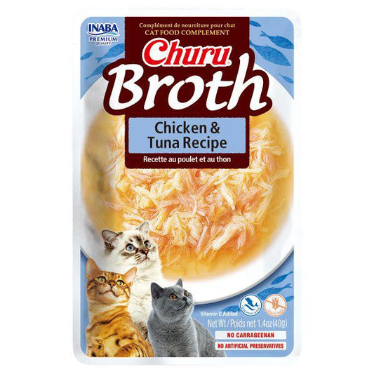 INABA Churu Broth Chicken & Tuna Recipe 40g