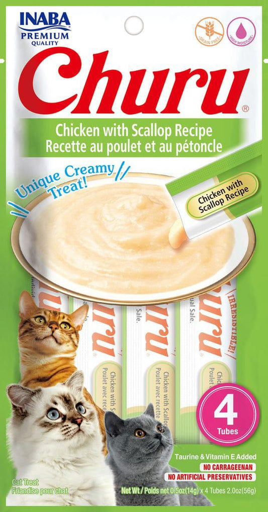 INABA Churu Chicken with Scallop Recipe (4 Tubes)