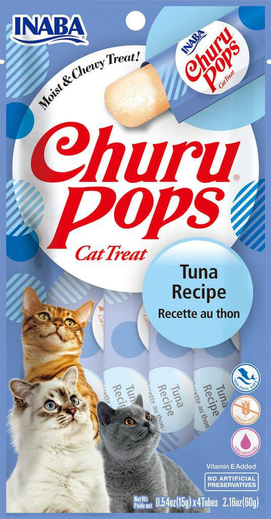 INABA Churu Pops Tuna Recipe (4 Tubes)
