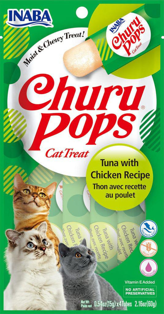 INABA Churu Pops Tuna with Chicken (4 Tubes)