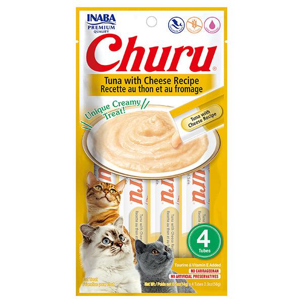INABA Churu Tuna with Cheese Recipe (4 Tubes)