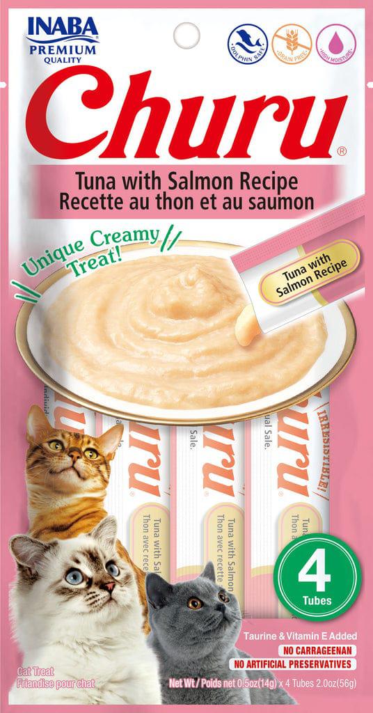INABA Churu Tuna with Salmon Recipe (4 Tubes)