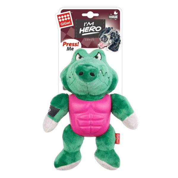 Squeaky alligator hot sale dog toy