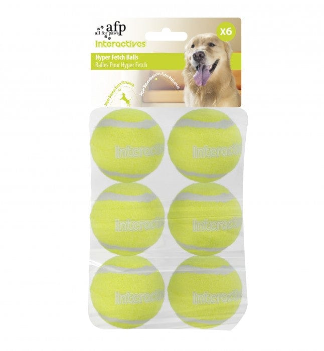 Interactive Hyper Fetch Tennis Balls 6 pcs