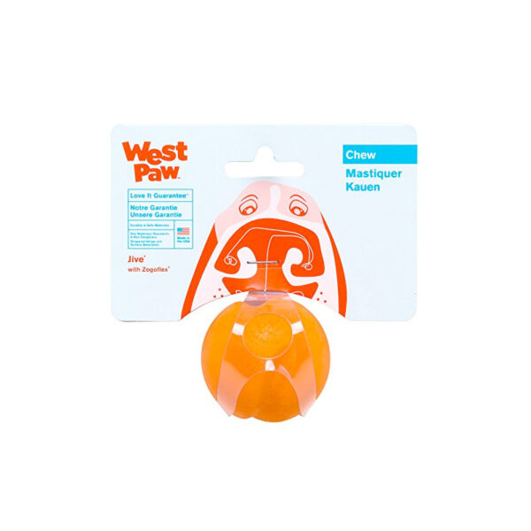 Westpaw Design Jive Dog Ball LARGE (Tangerine)