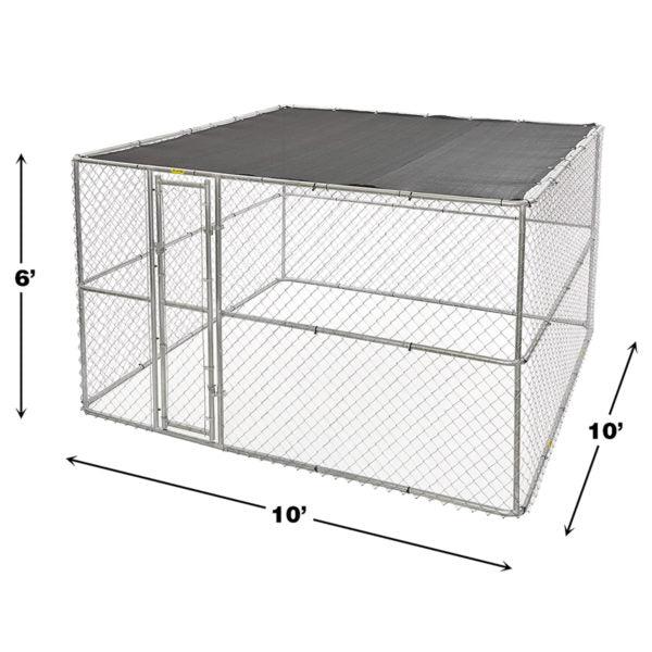 K9 Extra-Large Steel Chain Link Portable Kennel