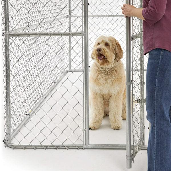 K9 Extra-Large Steel Chain Link Portable Kennel