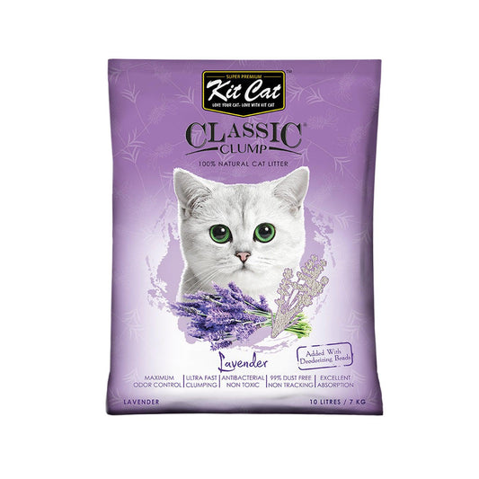Kit Cat Classic Clump Cat Litter - Lavender (10 Litres)