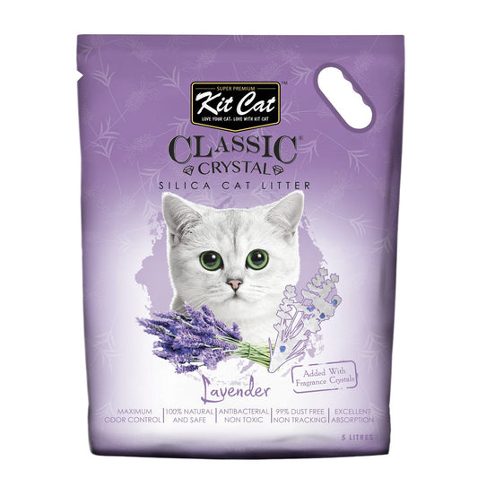 Kit Cat Classic Crystal Cat Litter - Lavender (5 Litres)