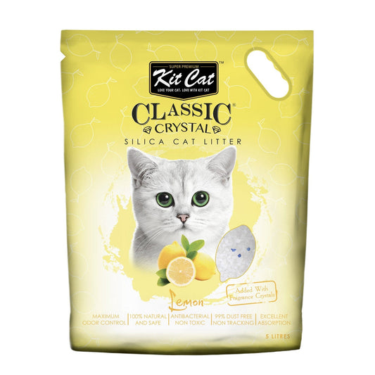 Kit Cat Classic Crystal Cat Litter - Lemon (5 Litres)