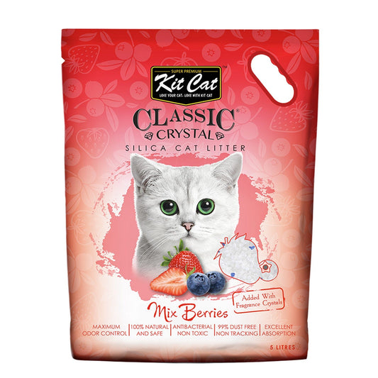 Kit Cat Classic Crystal Cat Litter - Mix Berries (5 Litres)