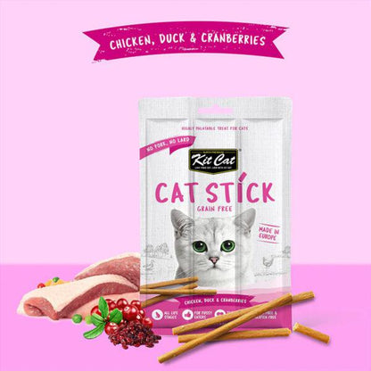 Kit Cat Grain Free Cat Stick Chicken Duck & Cranberries 15g