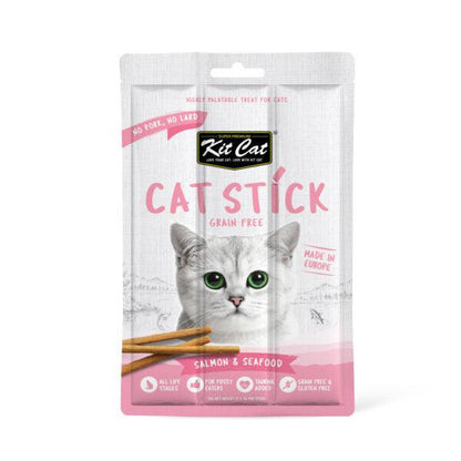 Kit Cat Grain Free Cat Stick Salmon & Seafood 15g