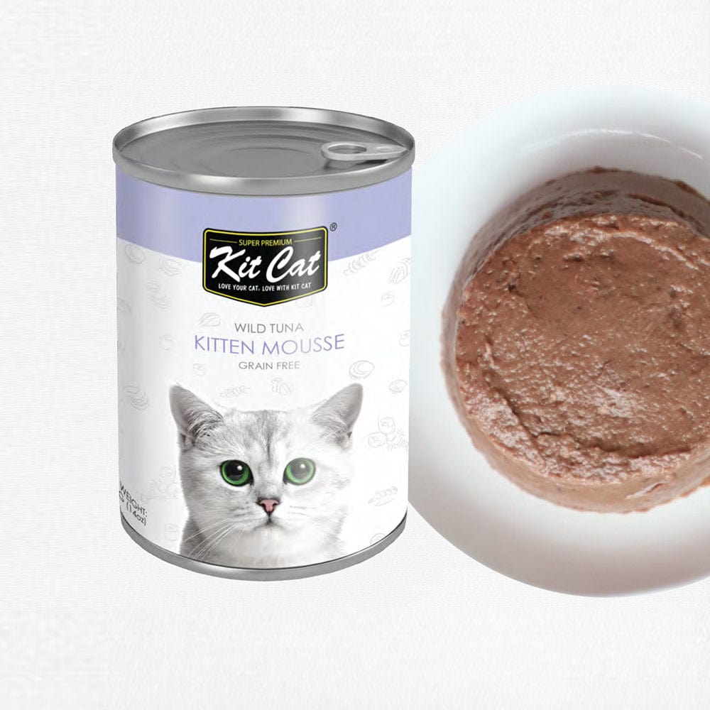 Kit Cat Wild Tuna Kitten Mousse Canned Cat Food 400g