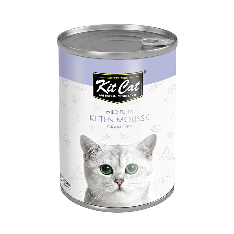 Kit Cat Wild Tuna Kitten Mousse Canned Cat Food 400g