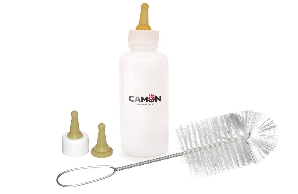 Camon Pet Bottle Set with Brush and Replacement Teat