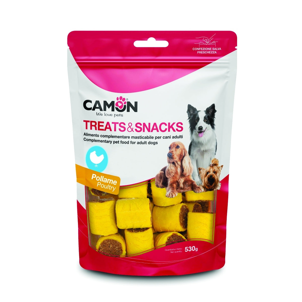 Camon Rollos Dog Biscuits with Chicken (530g)