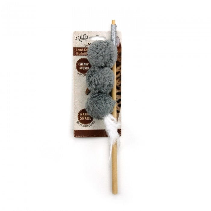 Lambswool Lamb Kebab Wand Grey