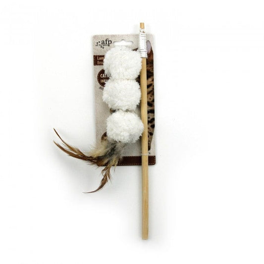 Lambswool Lamb Kebab Wand White