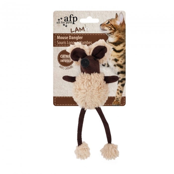 Lambswool Mouse Dangler Brown