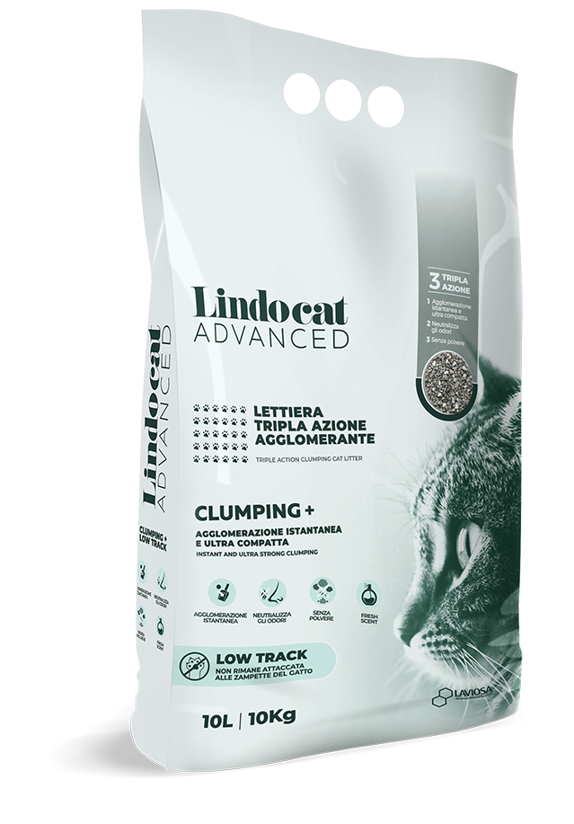 Lindocat Natural Bentonite Advanced Clumping + Low Track - 10L (Fragrance Free)