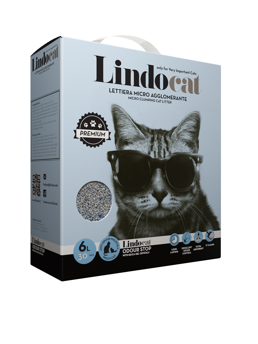 Lindocat White Bentonite Odour Stop - 6L (Fragrance Free/Multicat)