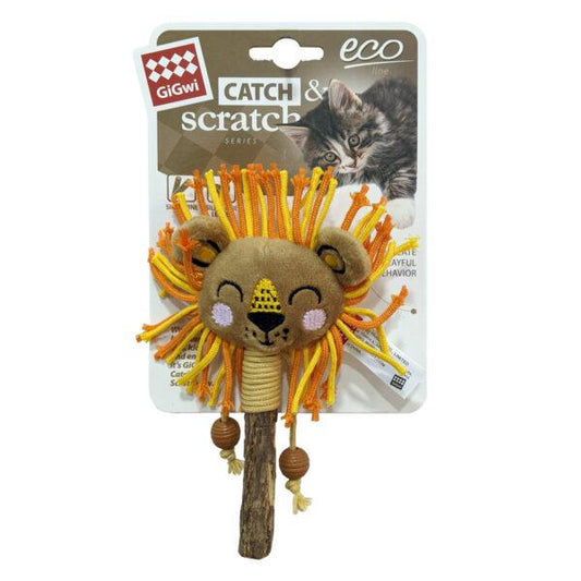 Lion Catch & Scratch Eco line with Slivervine Leaves and Stick