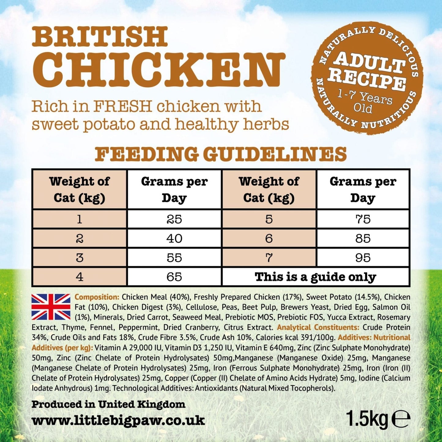 Little BigPaw British Chicken Complete Dry Food for Adult Cats