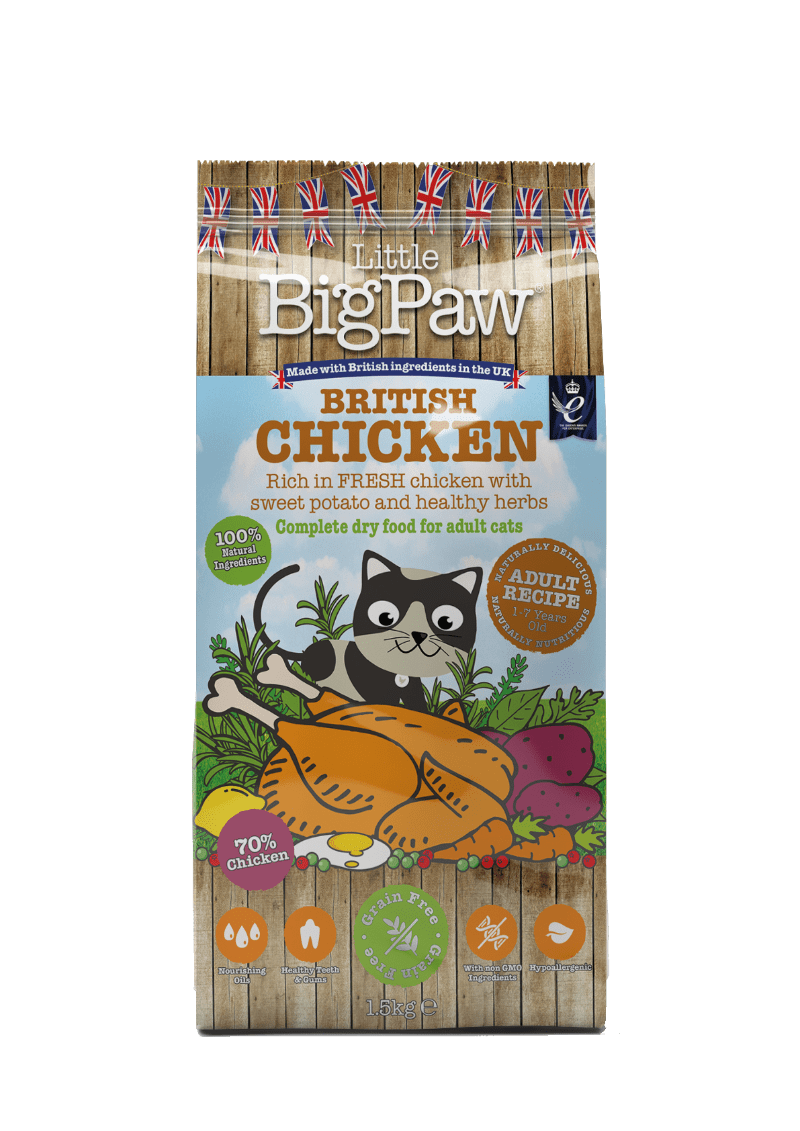 Little BigPaw British Chicken Complete Dry Food for Adult Cats