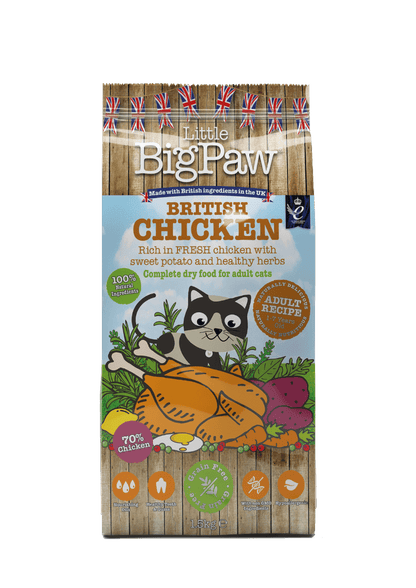 Little BigPaw British Chicken Complete Dry Food for Adult Cats