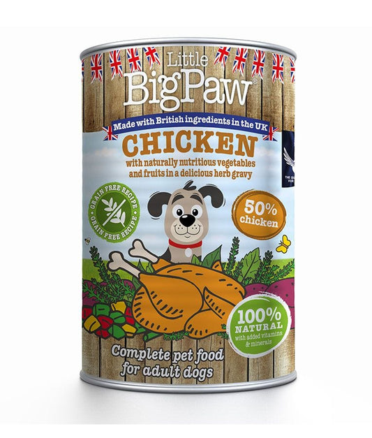 Little BigPaw Chicken with Green Beans, Mixed Peppers and Sweet Potato in a Rich Herb Gravy, 390g