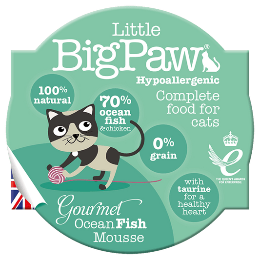 Little BigPaw Gourmet Ocean Fish Mousse for Cats, 85g