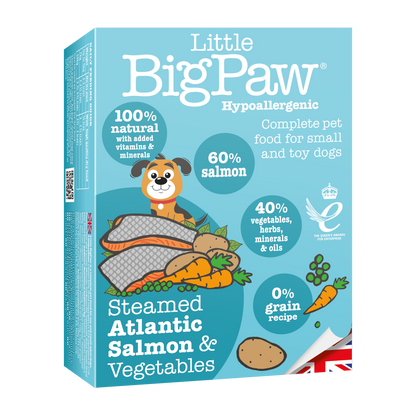 Little BigPaw Traditional Salmon & Vegetable Dinner for Small Dogs, 150 g