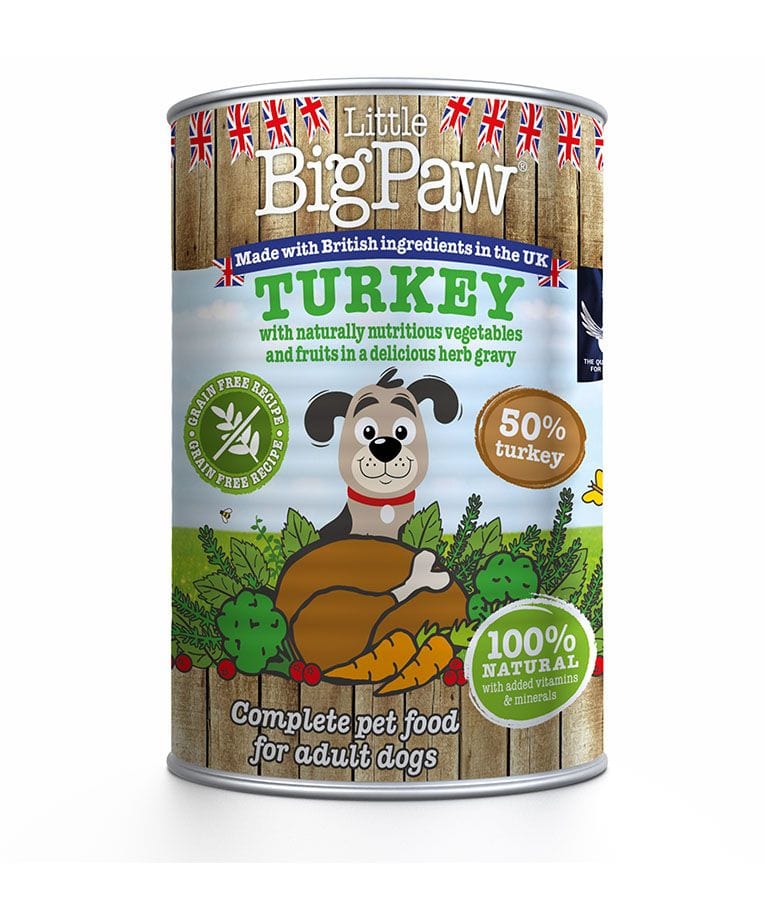 Little BigPaw Turkey with Broccoli, Carrots and Cranberries in a Rich Herb Gravy, 390g