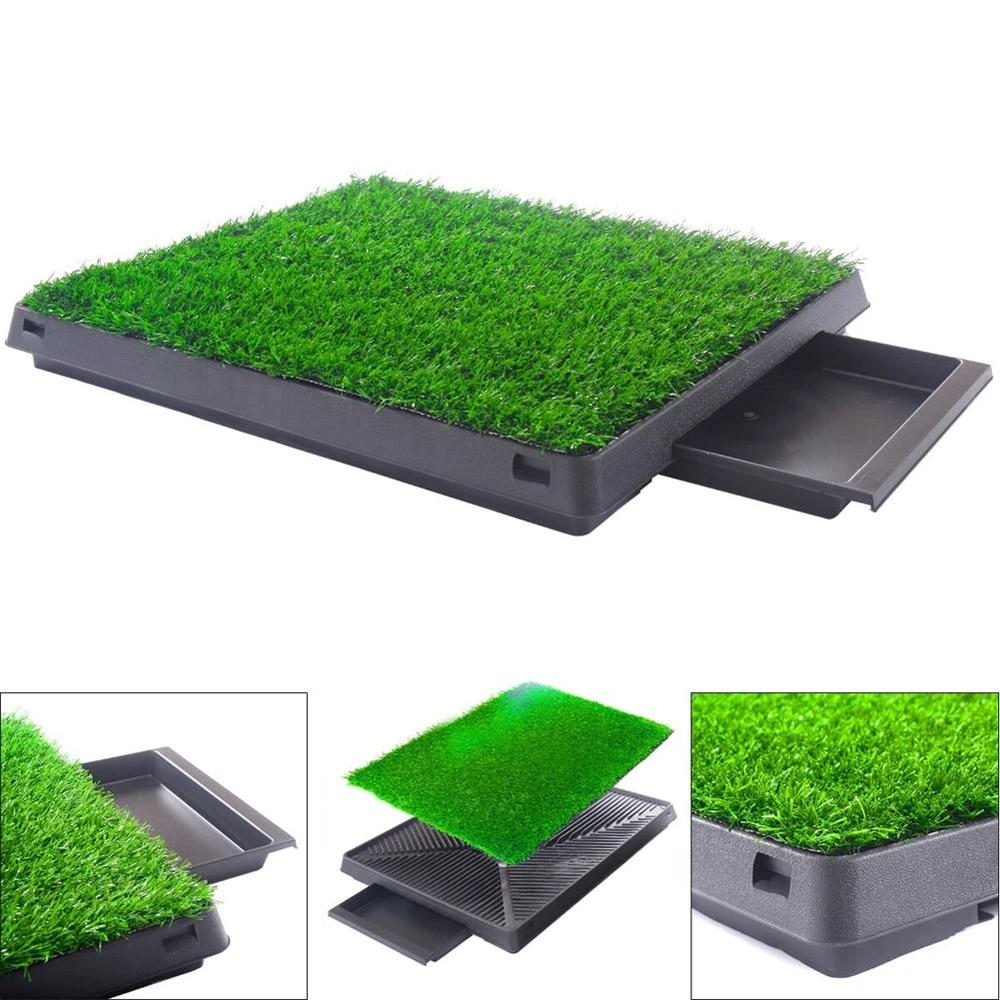 M-PETS Grass Mat Training Pad with Tray